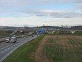 A8 north of Echterdingen looking west: here the new line runs parallel with the autobahn.