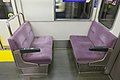 Transverse seating on board a first-second batch 6300 series train