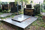 Czech: Náhrobky na židovském hřbitově v Olomouci.English: Gravestones in the Jewish cemetery in the city of Olomouc, Moravia, Czech Republic.