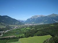 The Bündner Herrschaft in the north of the Chur Rhine Valley