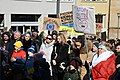 Anti-war rally in Brno, Czech Republic using the phrase in Russian (27 February 2022).