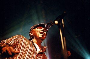 Neville performing at the 2005 Bourbon Street Fest