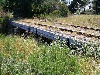 Rail bridge over Bunyip River off Railway Road