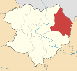 Raion location in Kharkiv Oblast