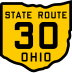 State Route 30 marker