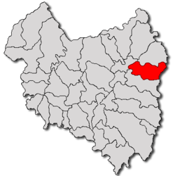 Location in Covasna County