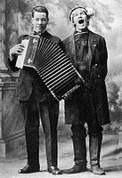 L to R: Gustav Nyberg and Olle i Skratthult 1916