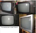 Television receiver made in the factory