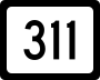 Virginia State Route 311 and West Virginia Route 311 marker