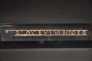 Inscribed bone plaque