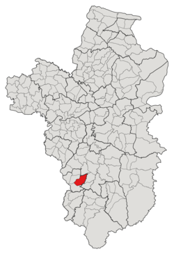 Subdistrict location in Ubon Ratchathani province