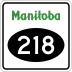 Provincial Road 218 marker