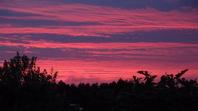 File:Pink cloudy sunset.jpg