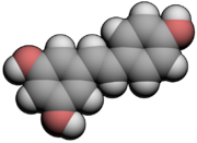 Chemical structure of trans-resveratrol