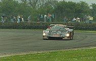 Sauber-Mercedes C9 rounding Becketts corner at Silverstone during the 1988 Silverstone 1000 km.