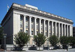 A photo of the Freedman's Bank Building as viewed from Pennsylvania Avenue