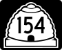 State Route 154 marker