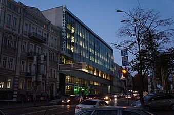 Volodymyrska Street, looking north