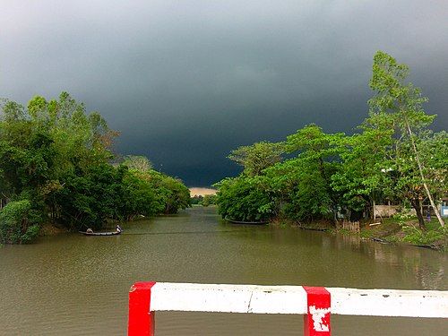 A landscape of river Ratna (now Dhupakhali) in Budhrail