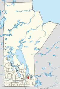 Location of Brokenhead in Manitoba