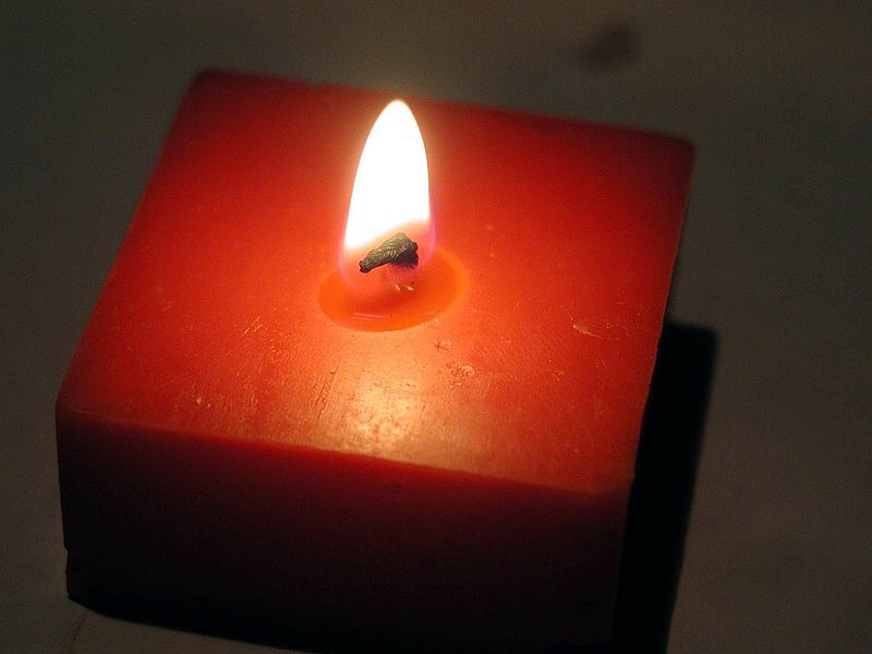 File:Candle in dark.jpg