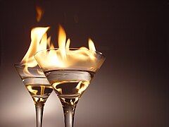 File:Flaming cocktails.jpg (2006-03-19)