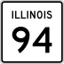 Illinois Route 94 marker