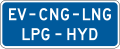 D9-19bP Alternative fuels corridor (2 lines) (plaque)