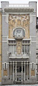 House of the architect Paul Cauchie in Brussels, featuring sgraffito (1905)