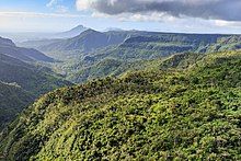 Photo of a forested mountain area