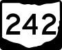 State Route 242 marker