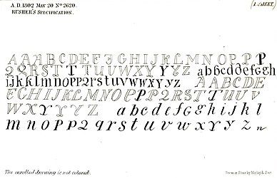 1856 lithograph based on Rusher's patent filing