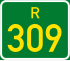 Regional route R309 shield