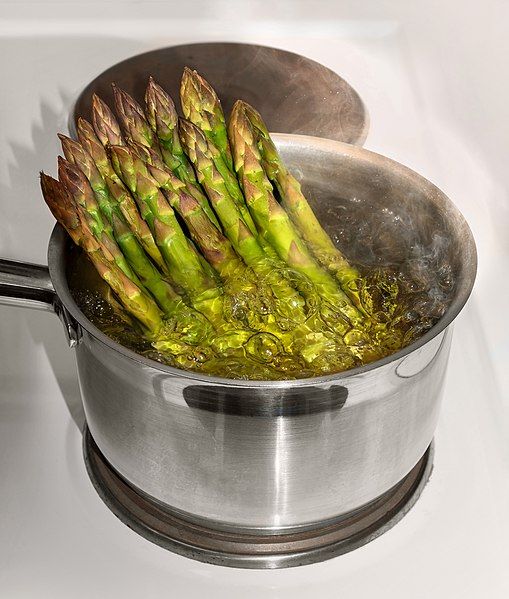 File:Steam-boiling green asparagus.jpg