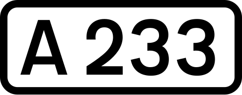 File:UK road A233.svg