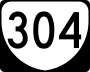 State Route 304 marker