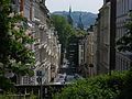 Typical steep street in Wuppertal