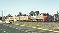 N class engine and carriages in 1983 livery