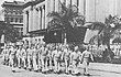 American servicemen marching through Brisbane in 1943