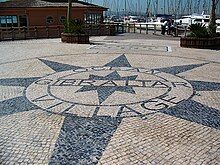 Pavement in Ocean Village, Gibraltar