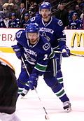 Daniel (front) and Henrik Sedin