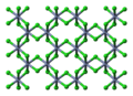 Ball-and-stick model of part of a layer