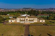 Aerial view of the Kabaka's Palace ie Twekobe.