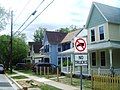 Looking down Armory Avenue in Kensington, Maryland