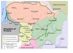 Map of Lithuania around 1867–1914, with visible Polish–Russian border (Lithuania did not exist at that time)