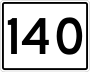 State Route 140 marker