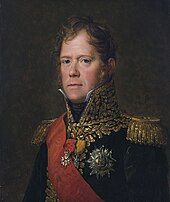 Painting of red-headed man in a splendid French marshal's uniform