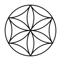 1-circle with completed arcs