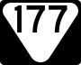 State Route 177 marker