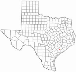 Location of Louise, Texas